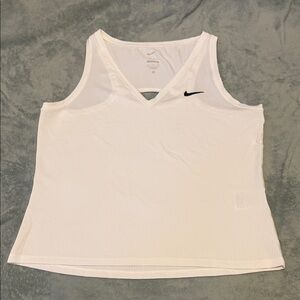 Nike Women's White V-Neck Tank Top